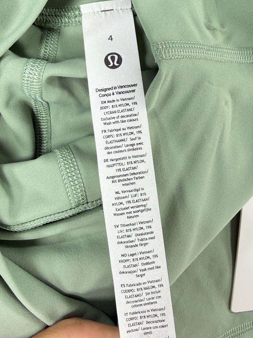 NWT Lululemon Align 6” High Rise Shorts Palm Court Size 4 Nulu Performance - Picture 5 of 12
